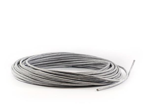Vodič ohybný 1x4 sivý, silikónový / 1 m