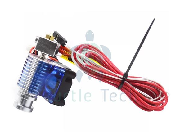 V6 hot-end verzia pre montáž do BMG extrúderu, 12V