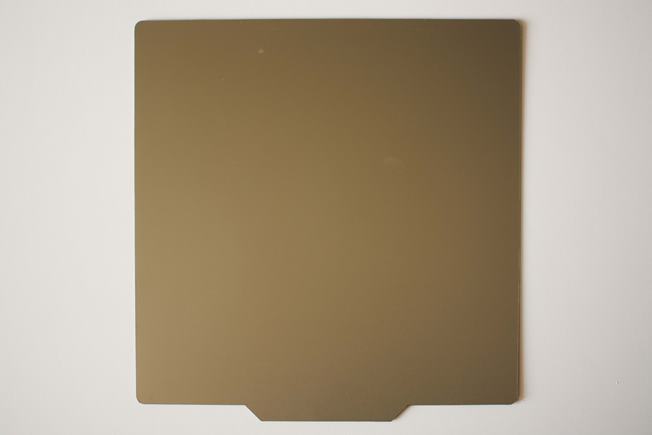 Textúrovaná PEI pružná oceľová platňa 410x410mm + magnetická podložka