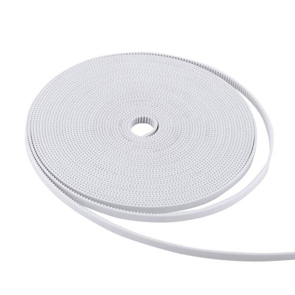 Remeň GT2 PU s oceľovou výstužou 10mm, biely