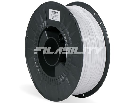 PET-G arktický biely filament, 1kg