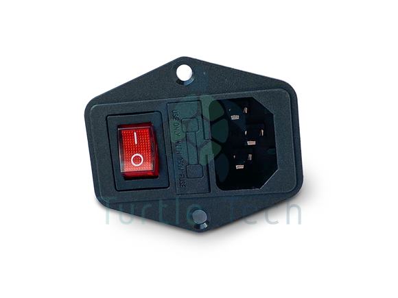 Spínač zdroja s poistkou 10A 250V