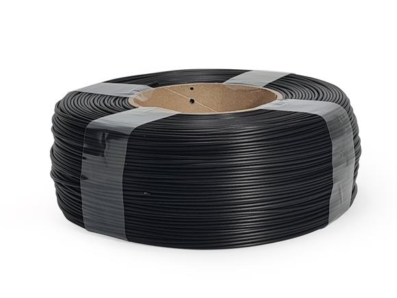 PLA čierny filament, REFILL, 1kg